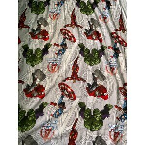 Marvel Avengers Twin Flat Sheet Cotton & Polyester Kids Bedding Cutter